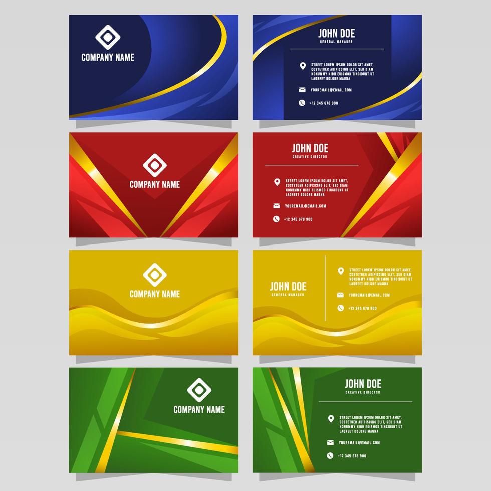Business Name Card Template vector