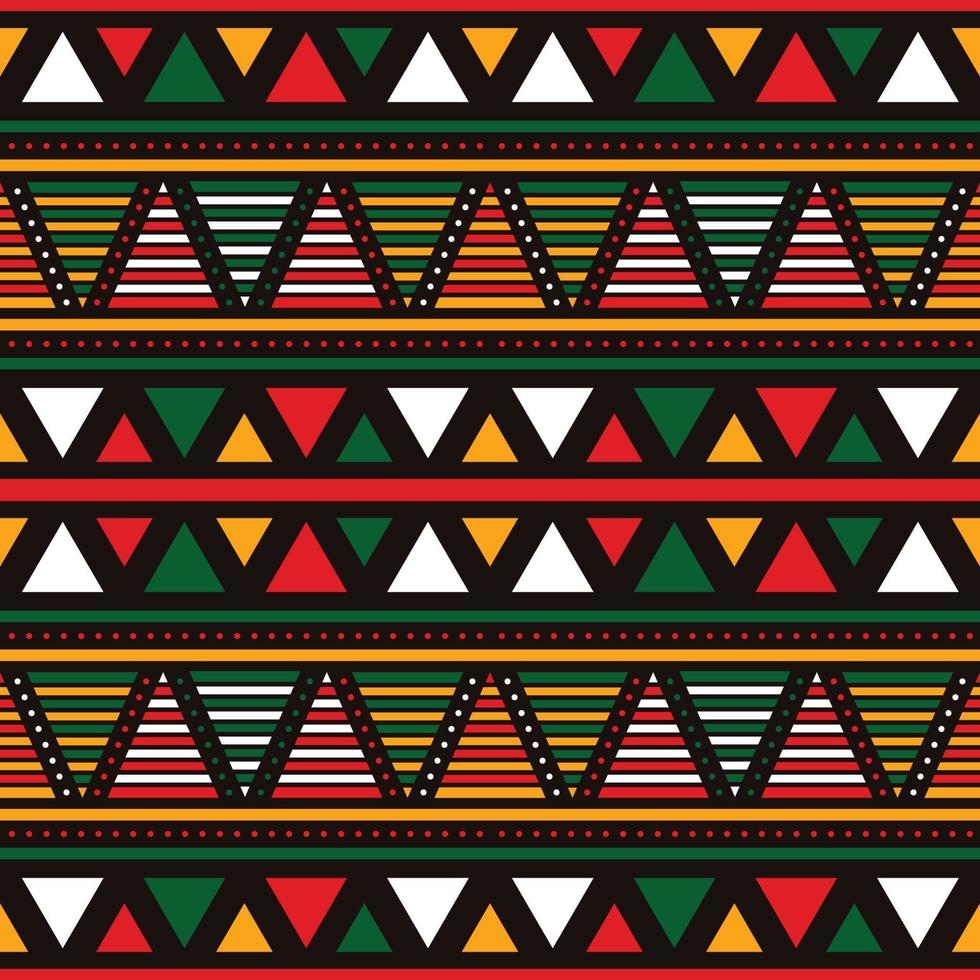 Seamless Pattern Pan African Color vector