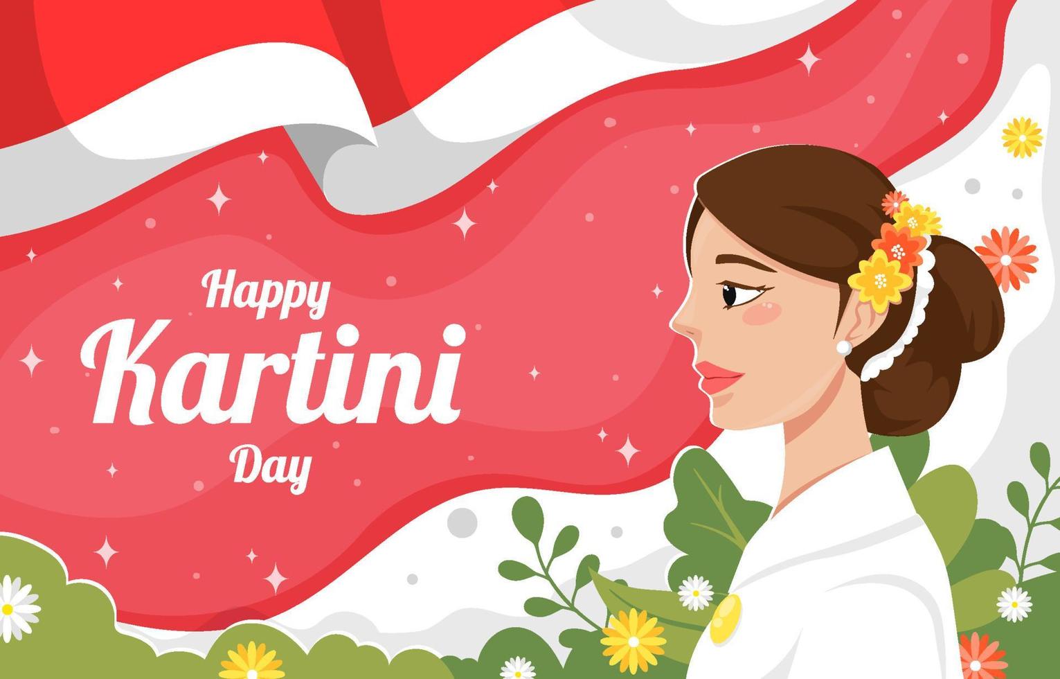 Happy Kartini Day Background vector