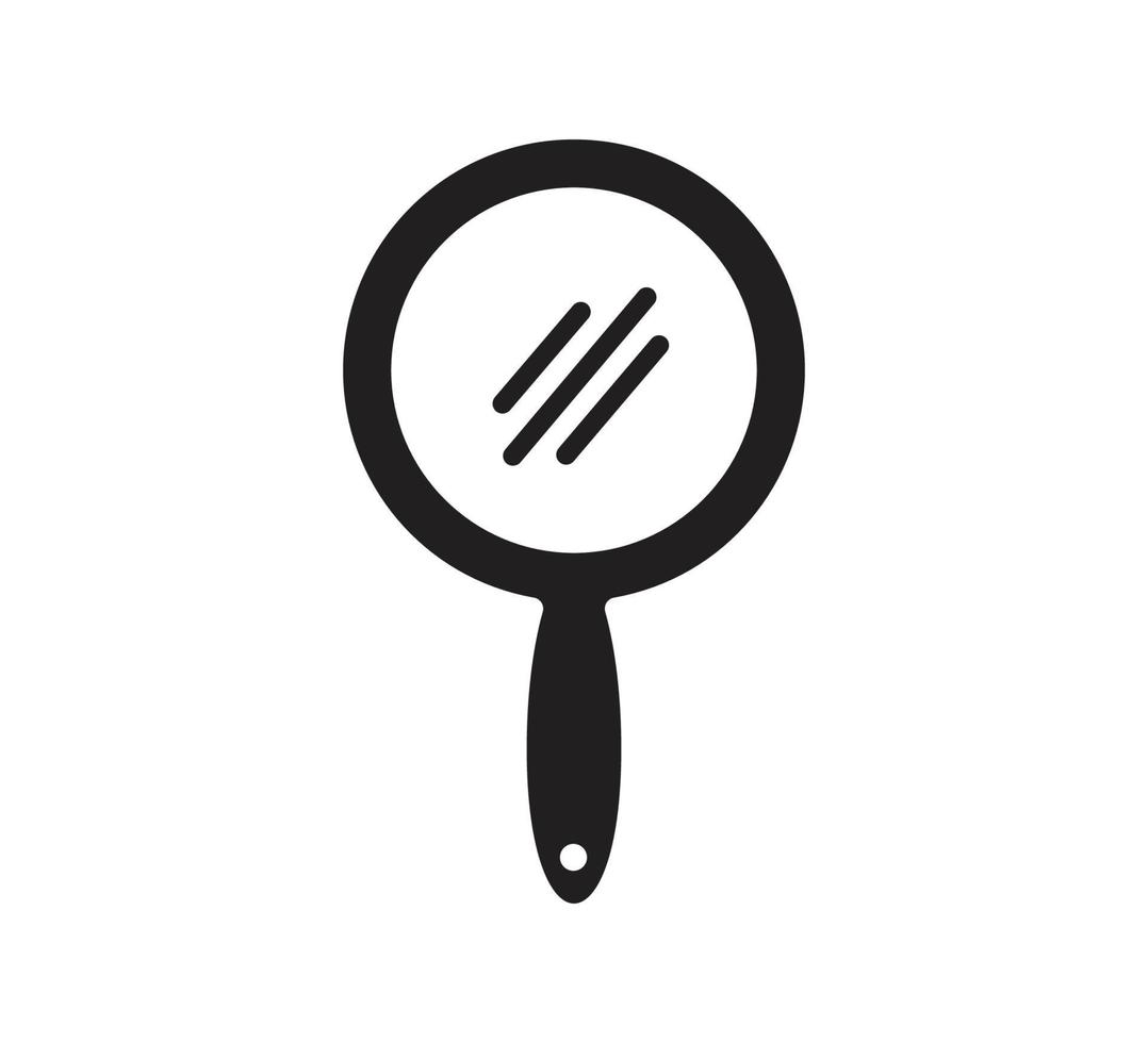 Hand mirror icon vector design illustration