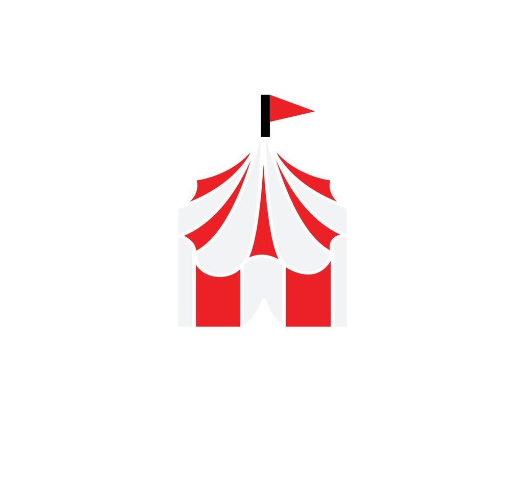 Tent icon vector flat style