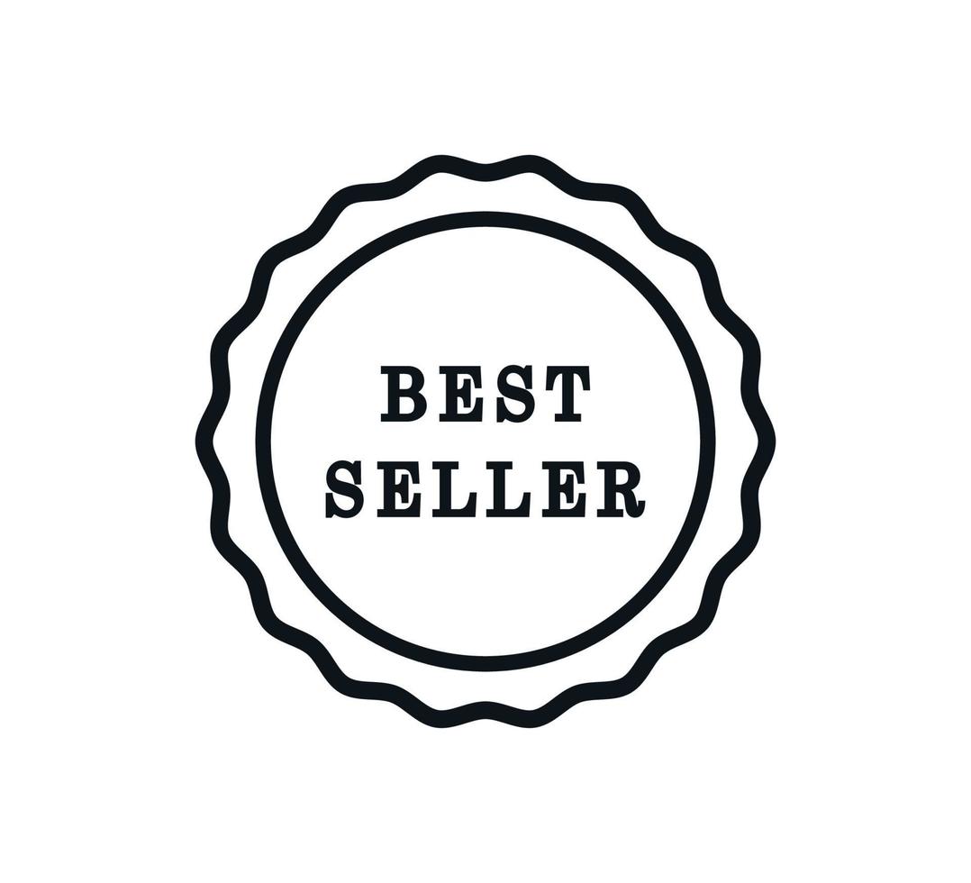 Best seller stamp design template illustration vector