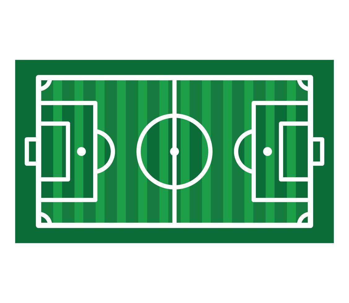 Soccer field icon vector logo design