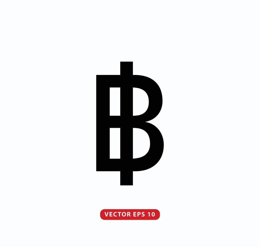 Crypto currency Bitcoin icon vector logo template