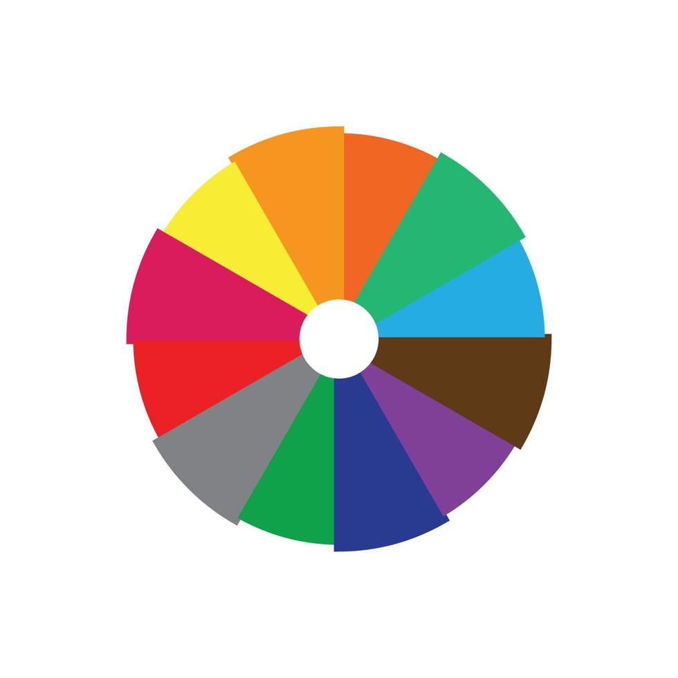 Color icon vector logo design template