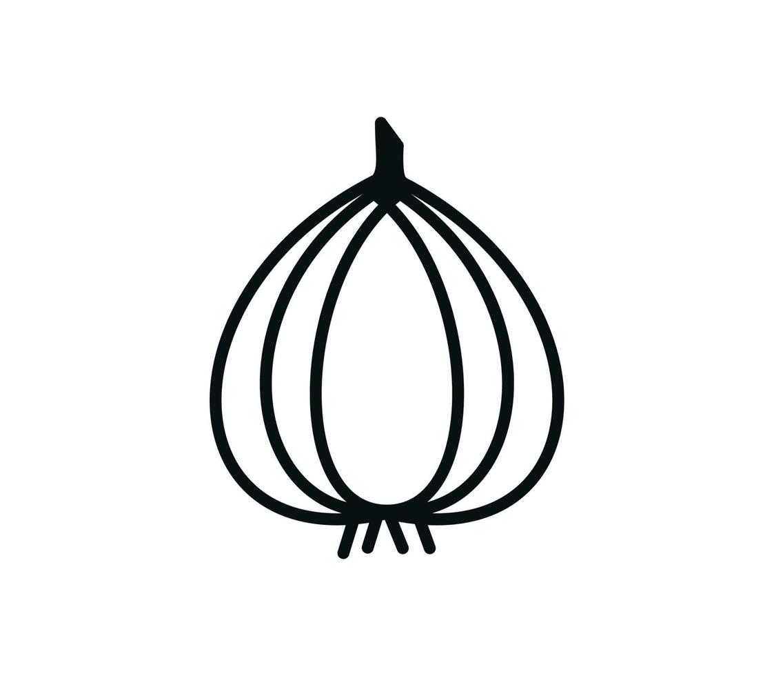 Garlic icon vector logo design template