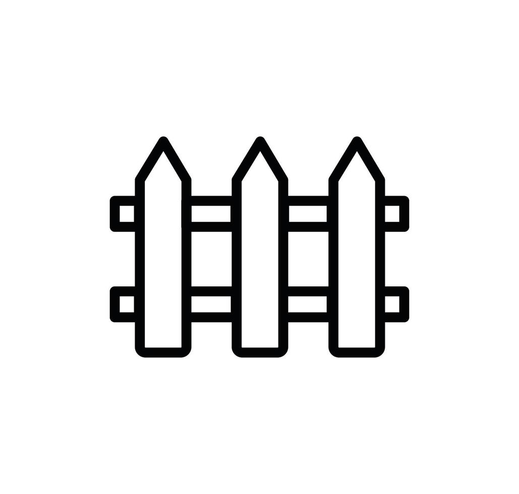 Fence icon vector logo design illustration
