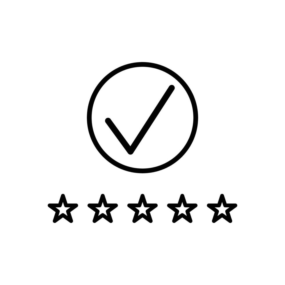 Rating star icon vector logo design template
