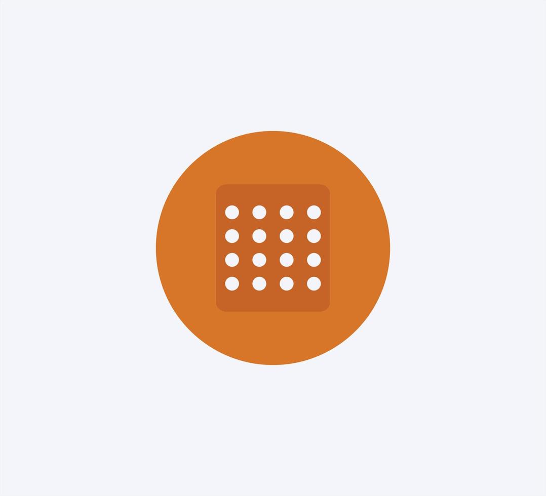 Plaster icon vector logo design