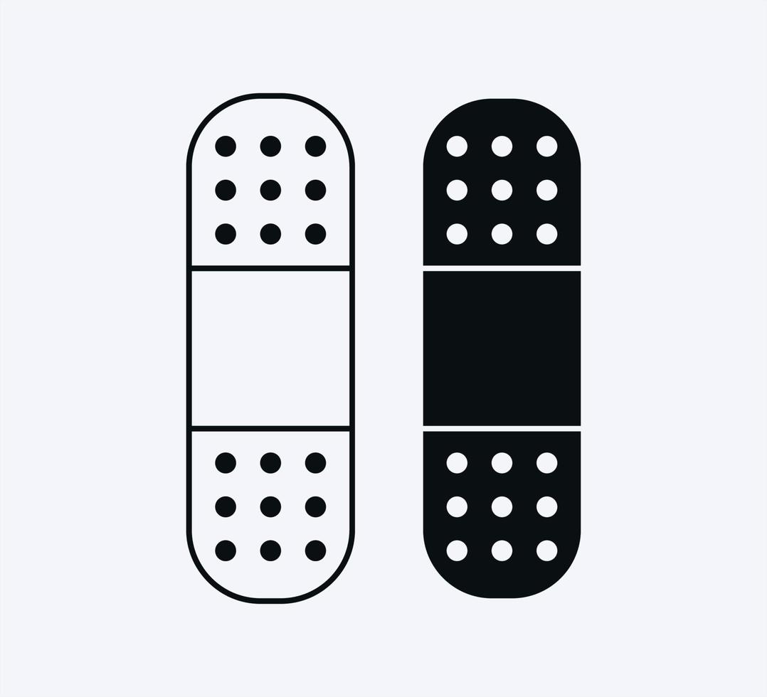 Plaster icon vector logo design