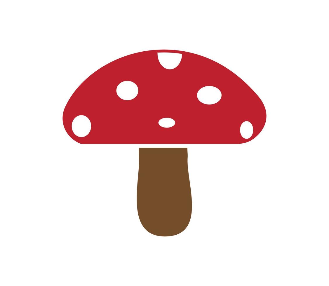 Mushroom icon vector flat style trendy
