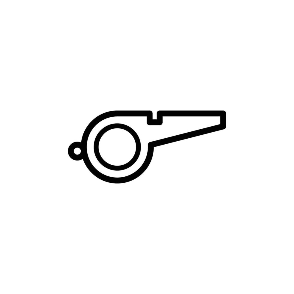 plantilla de diseño de logotipo de vector de icono de silbato