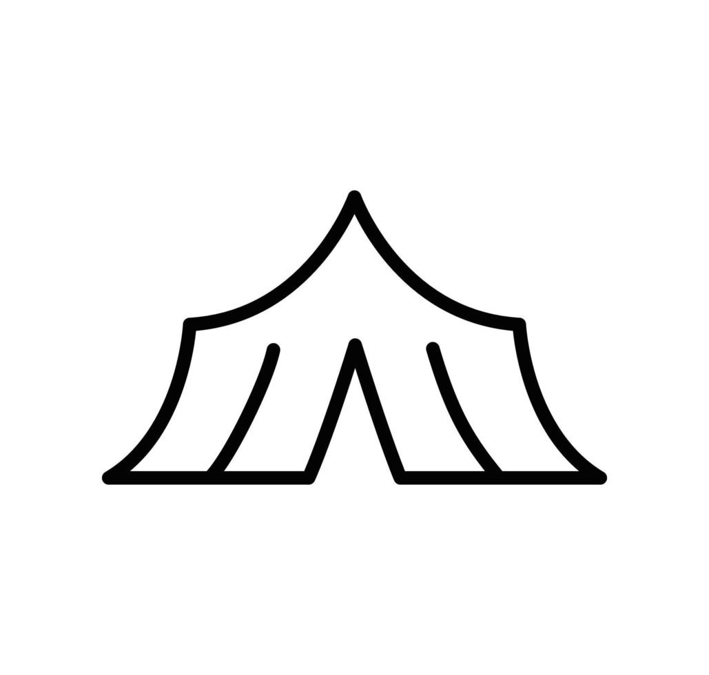 Tent icon vector flat style