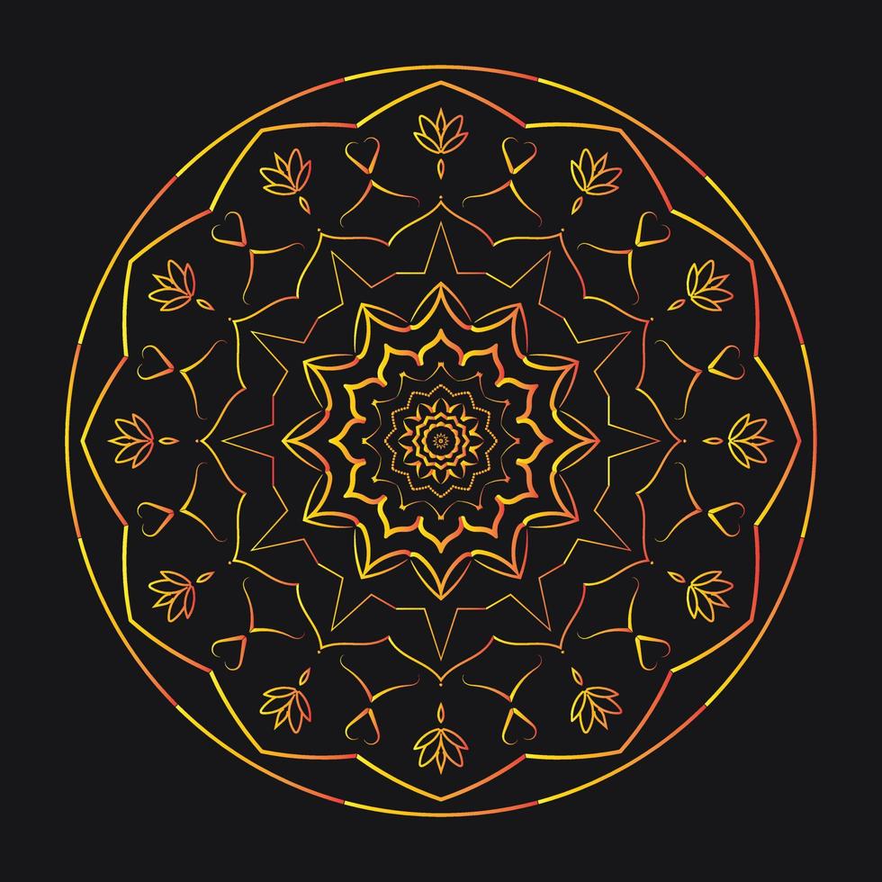 Coloring Pages for Mandala vector