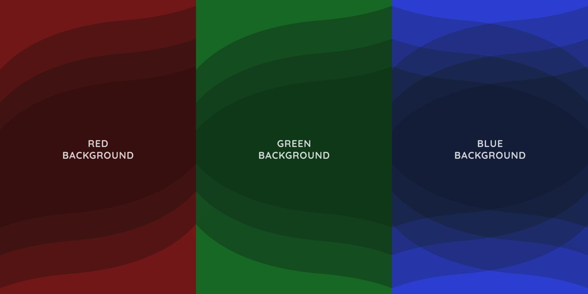 Abstract Wave Red, Green And Blue Background vector