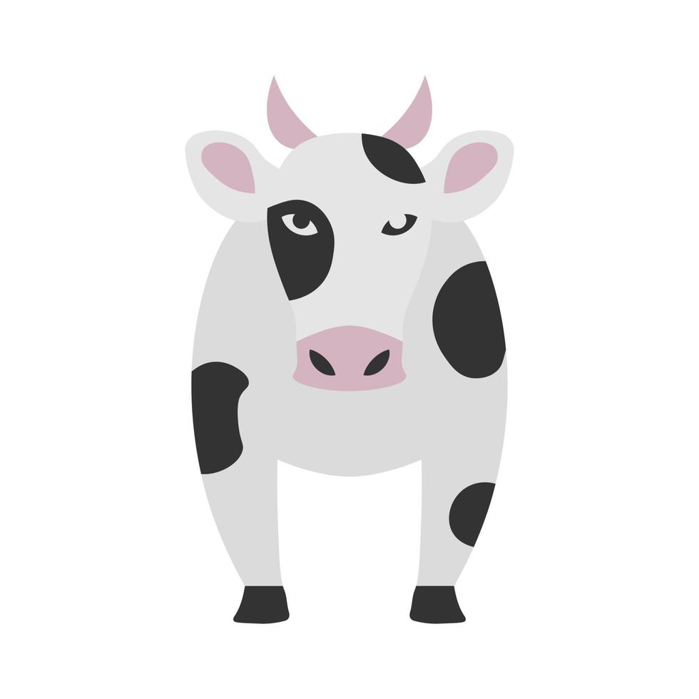 Cow vector icon isolated on white background