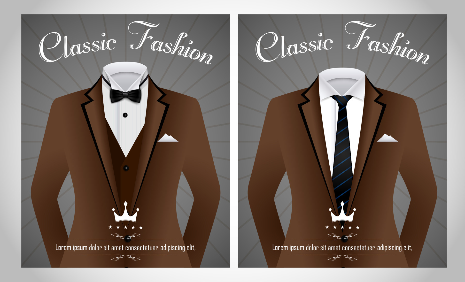 Business suit template with red tie and black white shirt banner 7167841  Vector Art at Vecteezy