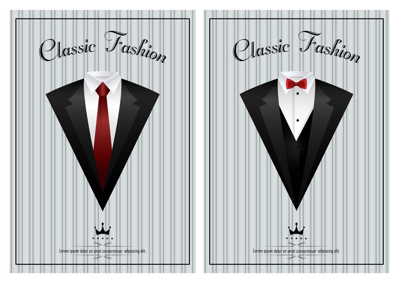 Business suit template with red tie and black white shirt banner 7167841  Vector Art at Vecteezy