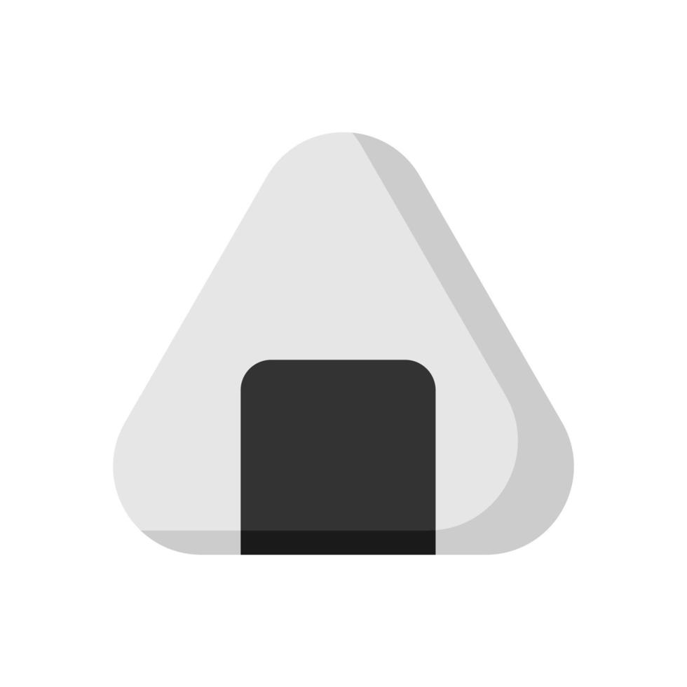 Onigiri vector icon isolated on white background