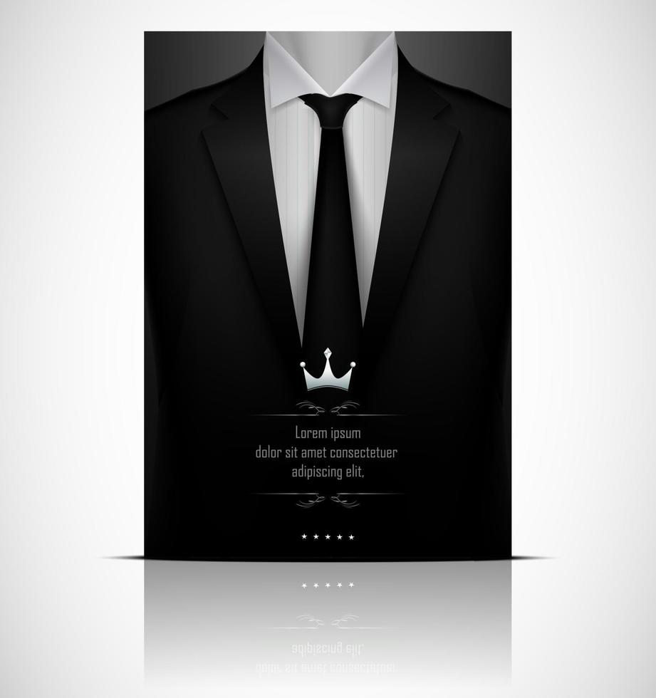 Black suit and tuxedo with black tie 7168087 Vector Art at Vecteezy