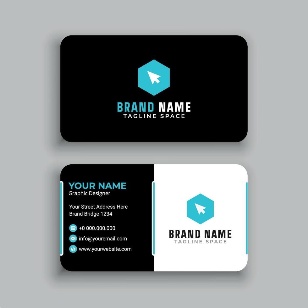 Business Card Design Template vector
