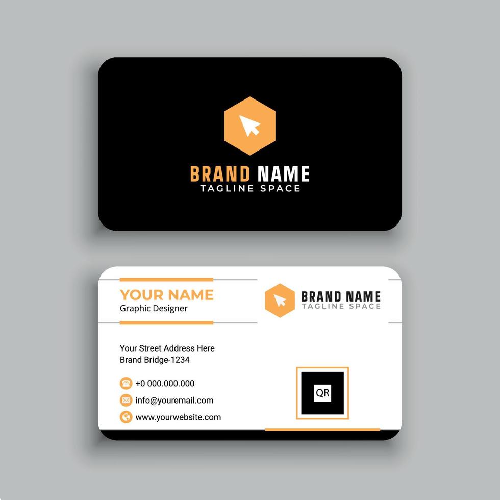Business Card Design Template vector