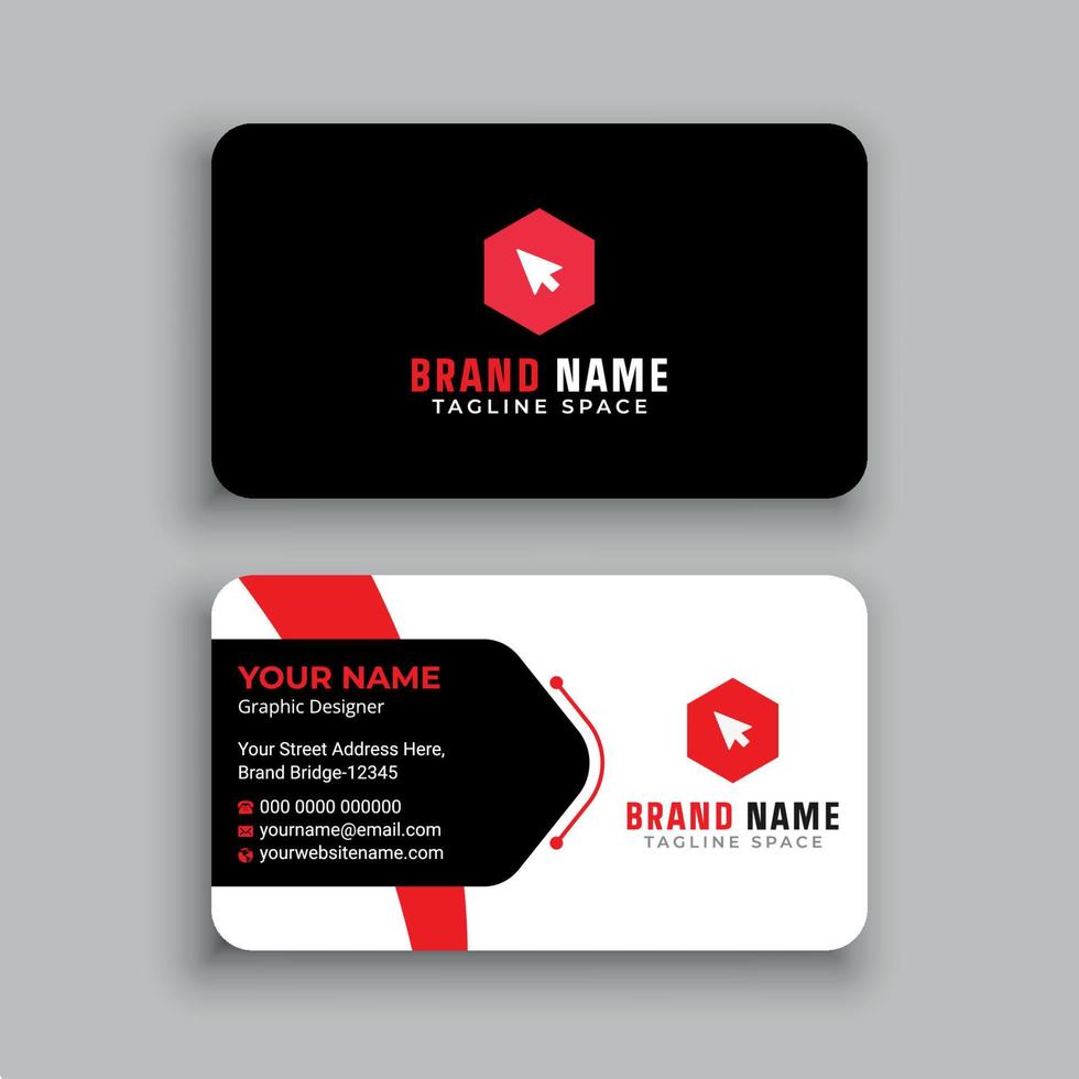 Business Card Design Template vector