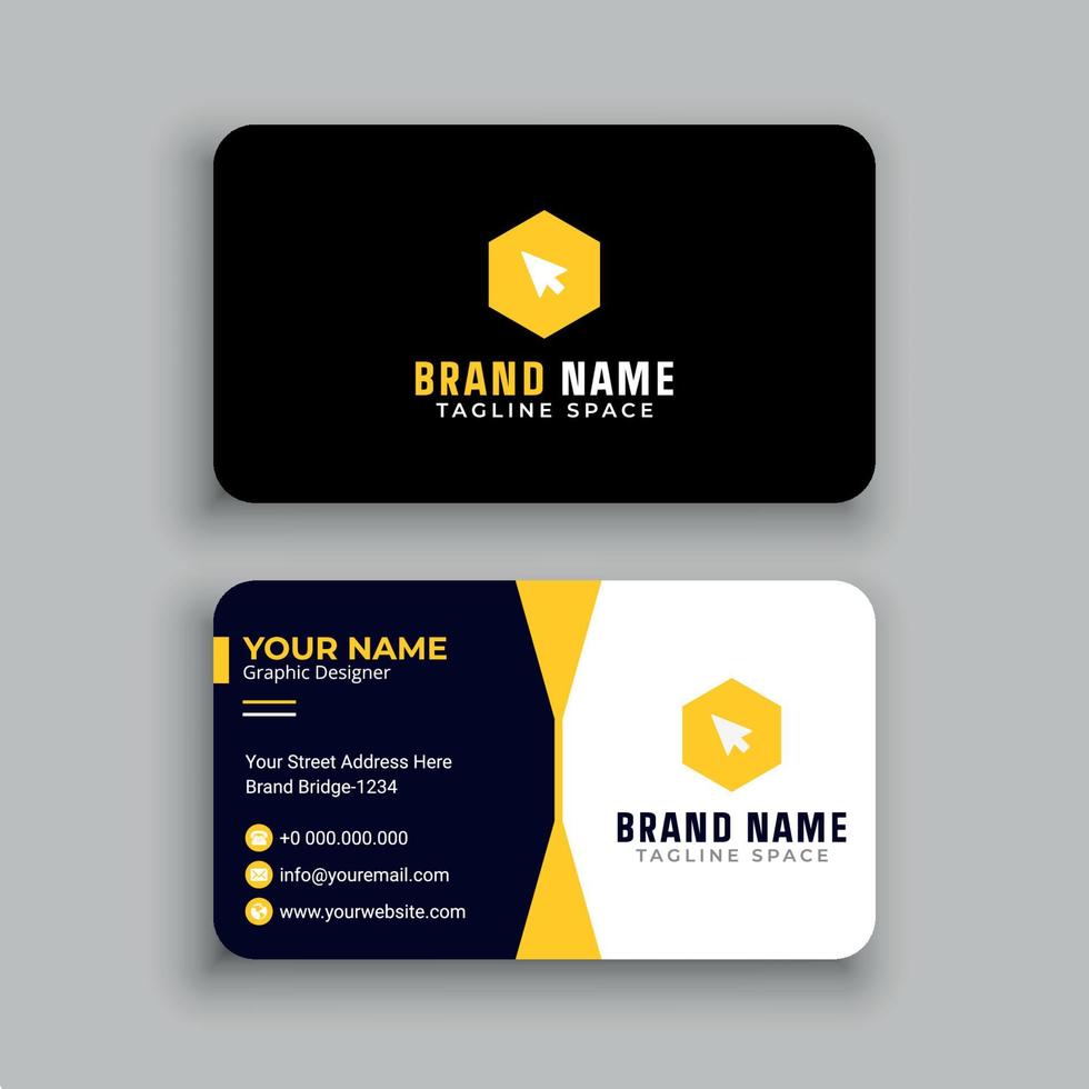 Business Card Design Template vector