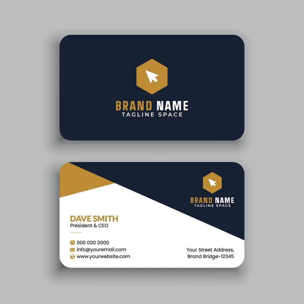 Business Card Design Template vector
