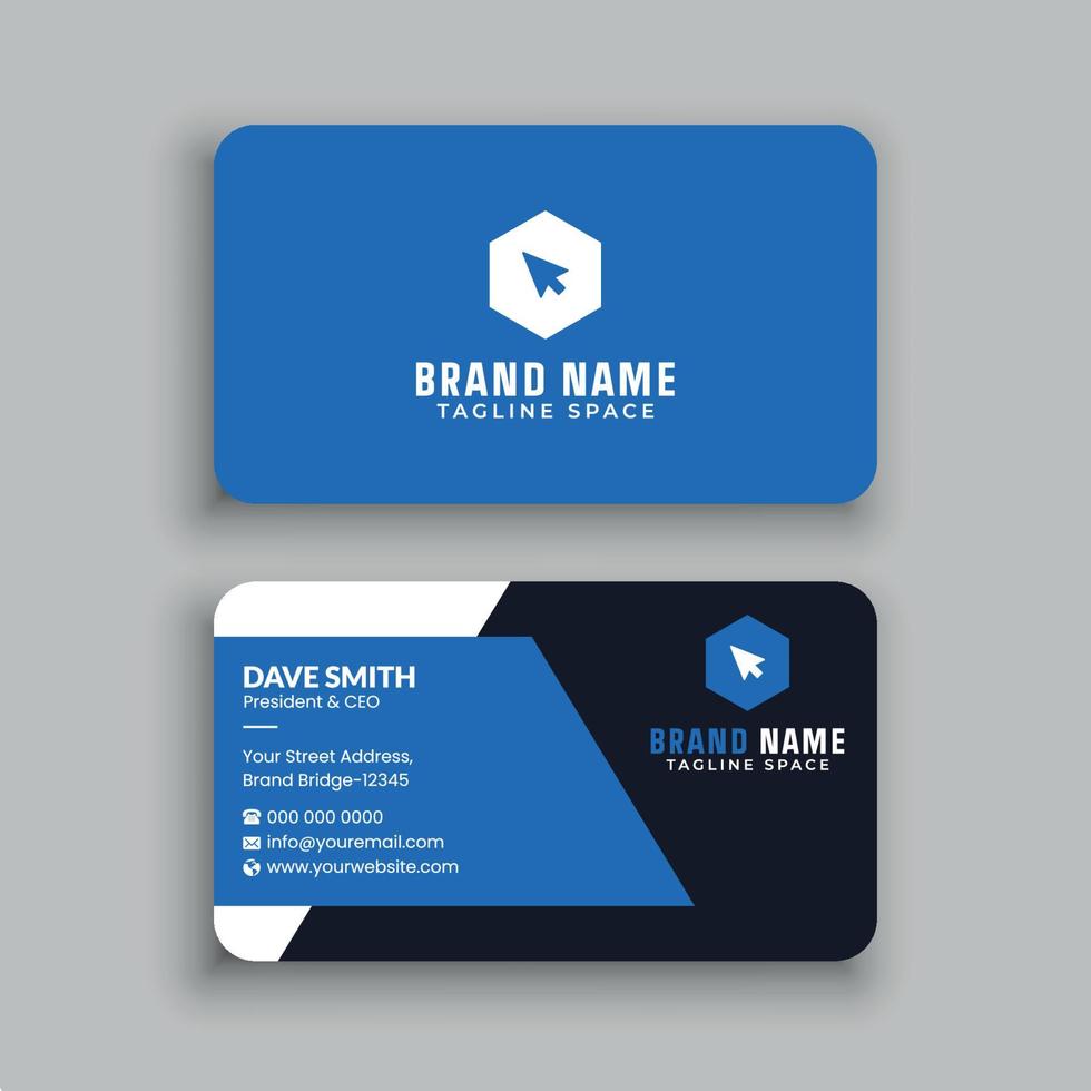 Business Card Design Template vector