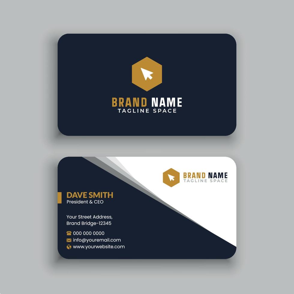 Business Card Design Template vector