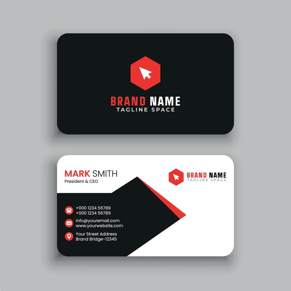 Business Card Design Template vector
