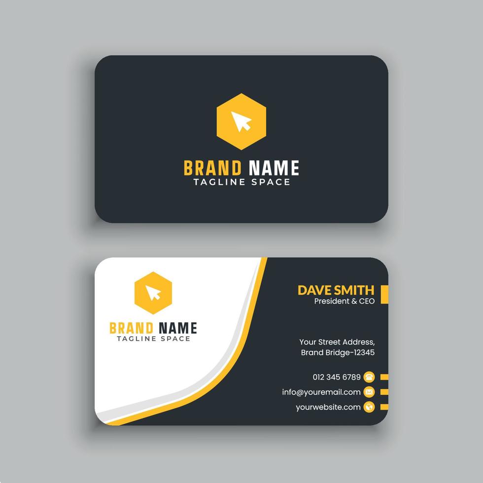 Business Card Design Template vector