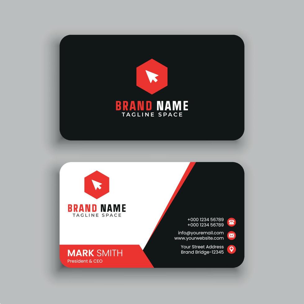 Business Card Design Template vector