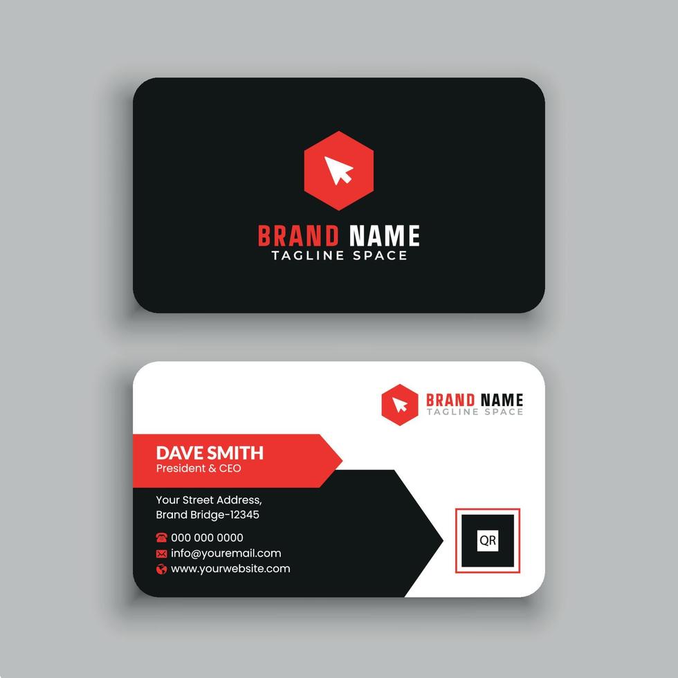 Business Card Design Template vector
