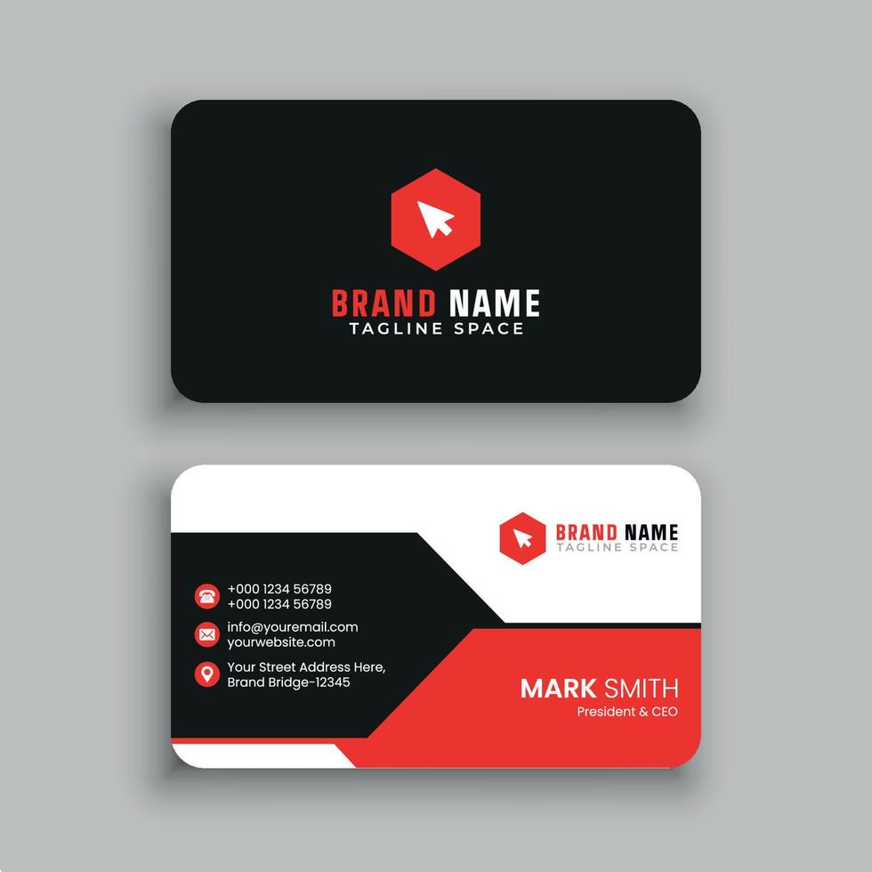 Business Card Design Template vector