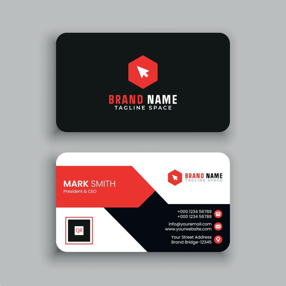 Business Card Design Template vector