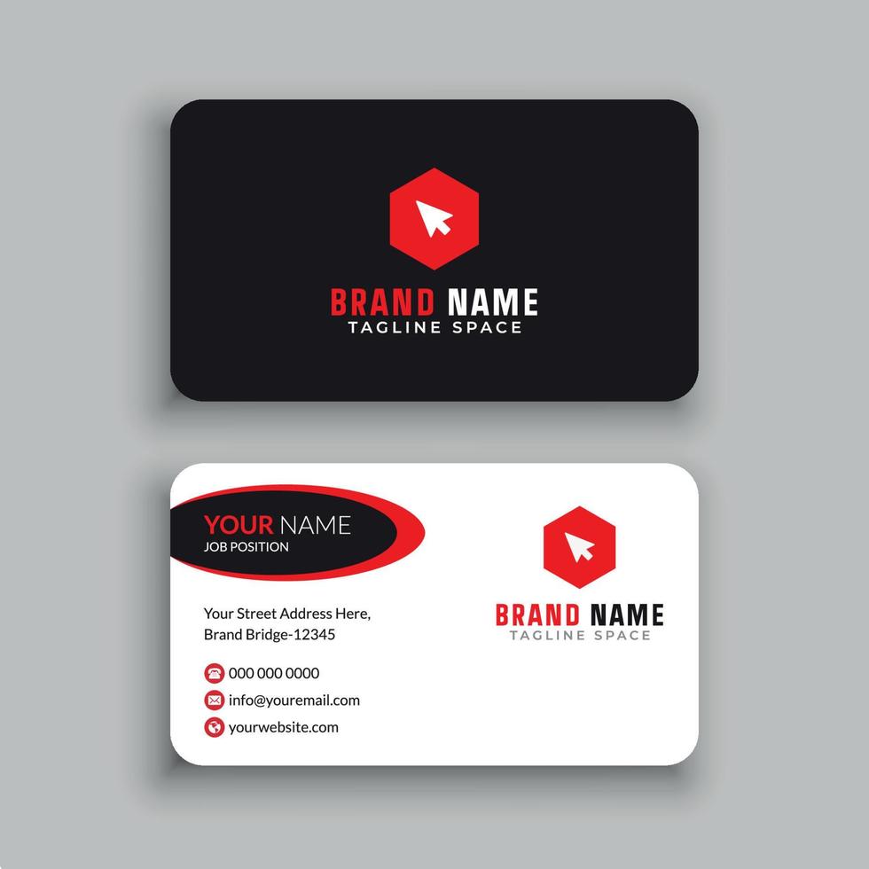 Business Card Design Template vector