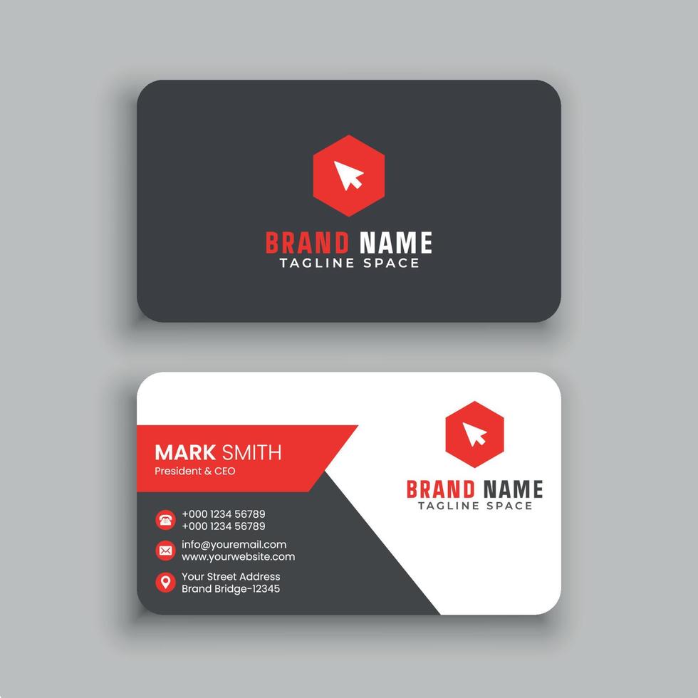 Business Card Design Template vector