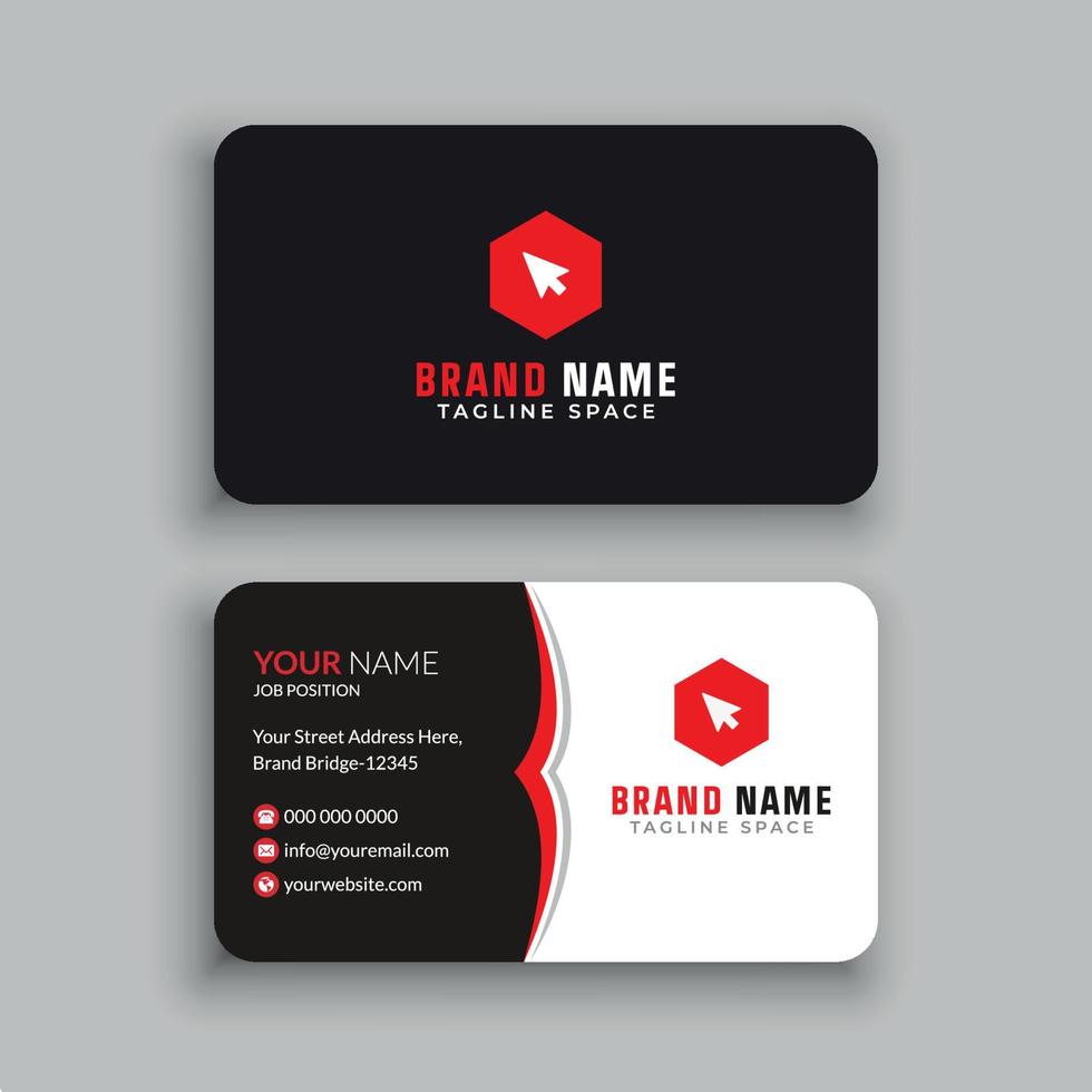 Business Card Design Template vector