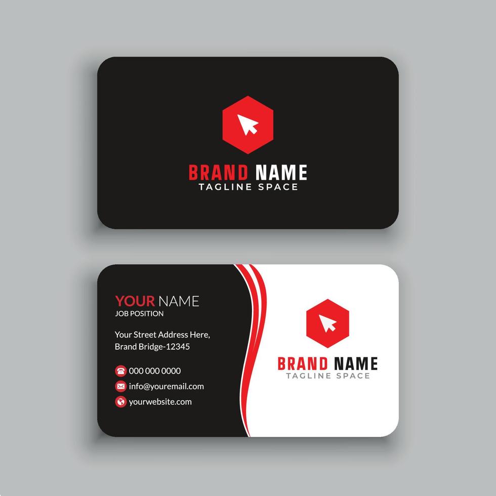 Business Card Design Template vector