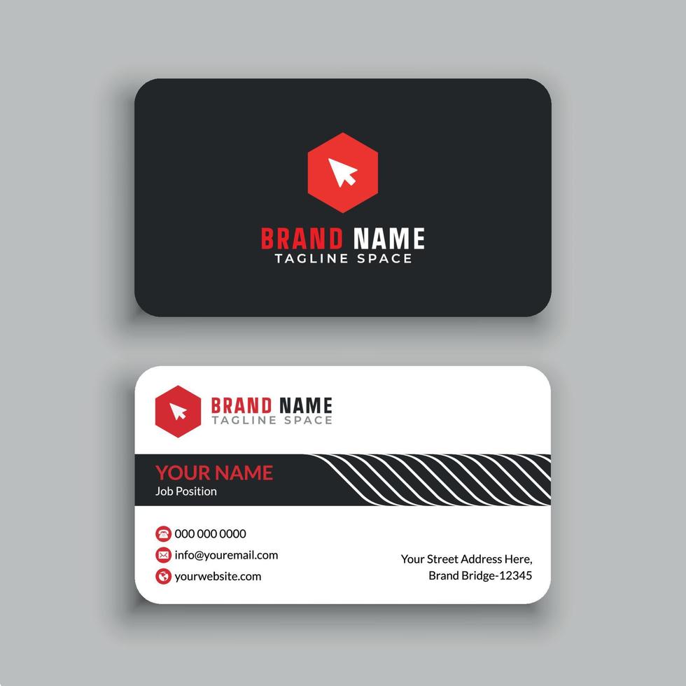 Business Card Design Template vector