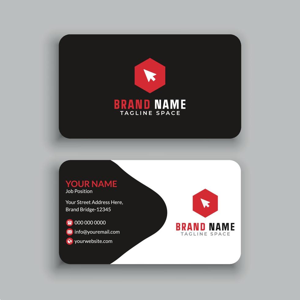 Business Card Design Template vector