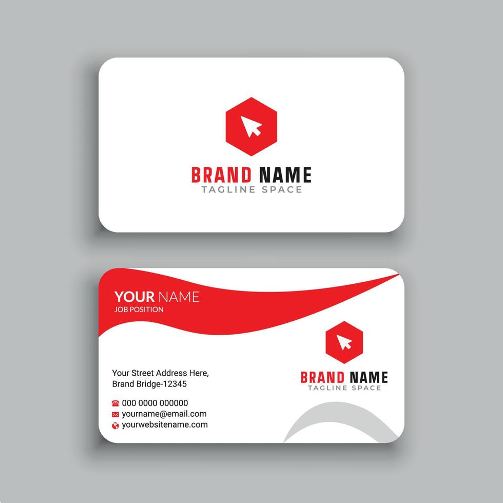 Business Card Design Template vector