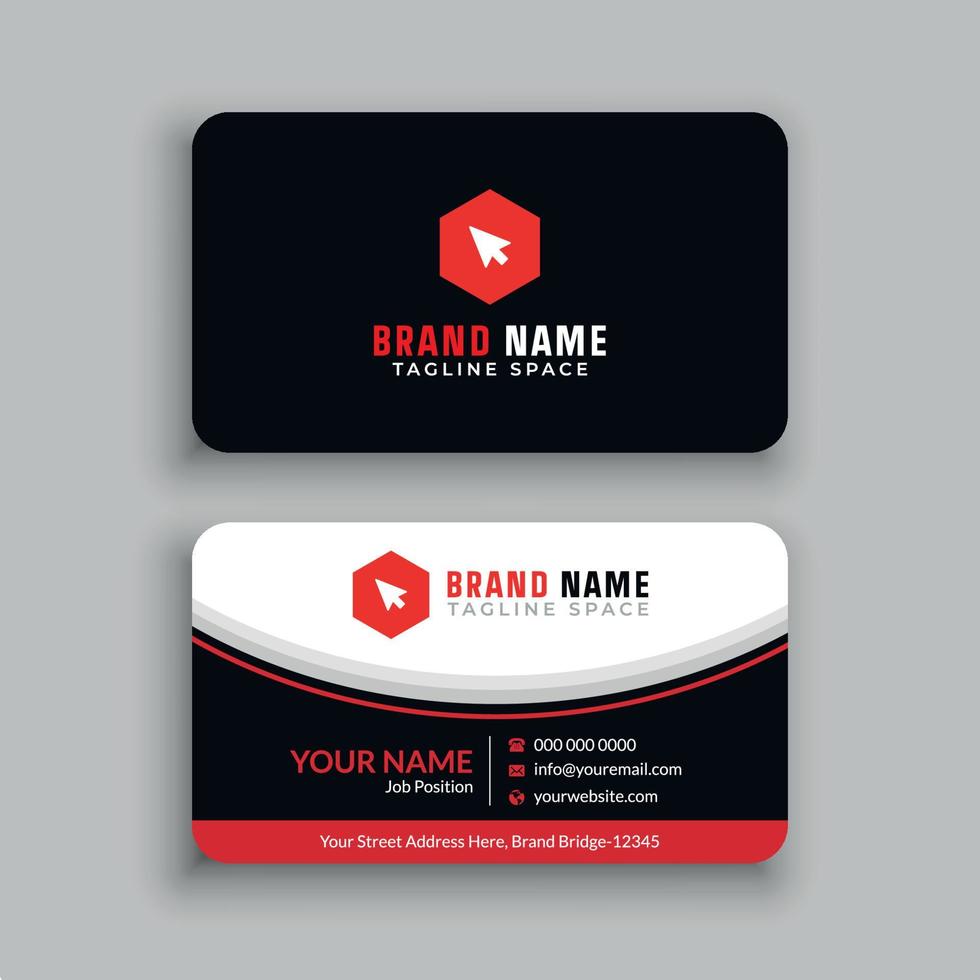 Business Card Design Template vector