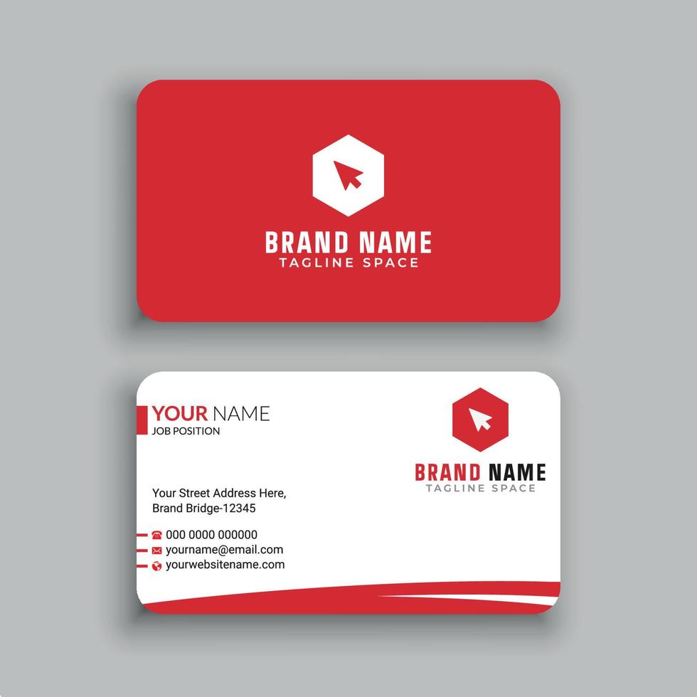 Business Card Design Template vector