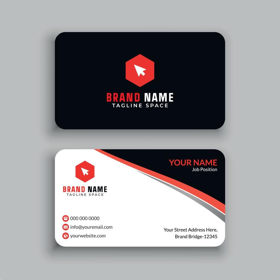 Business Card Design Template vector