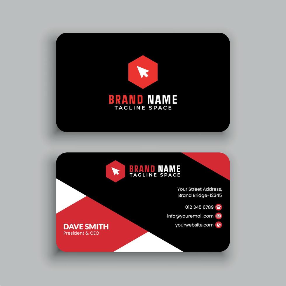 Business Card Design Template vector