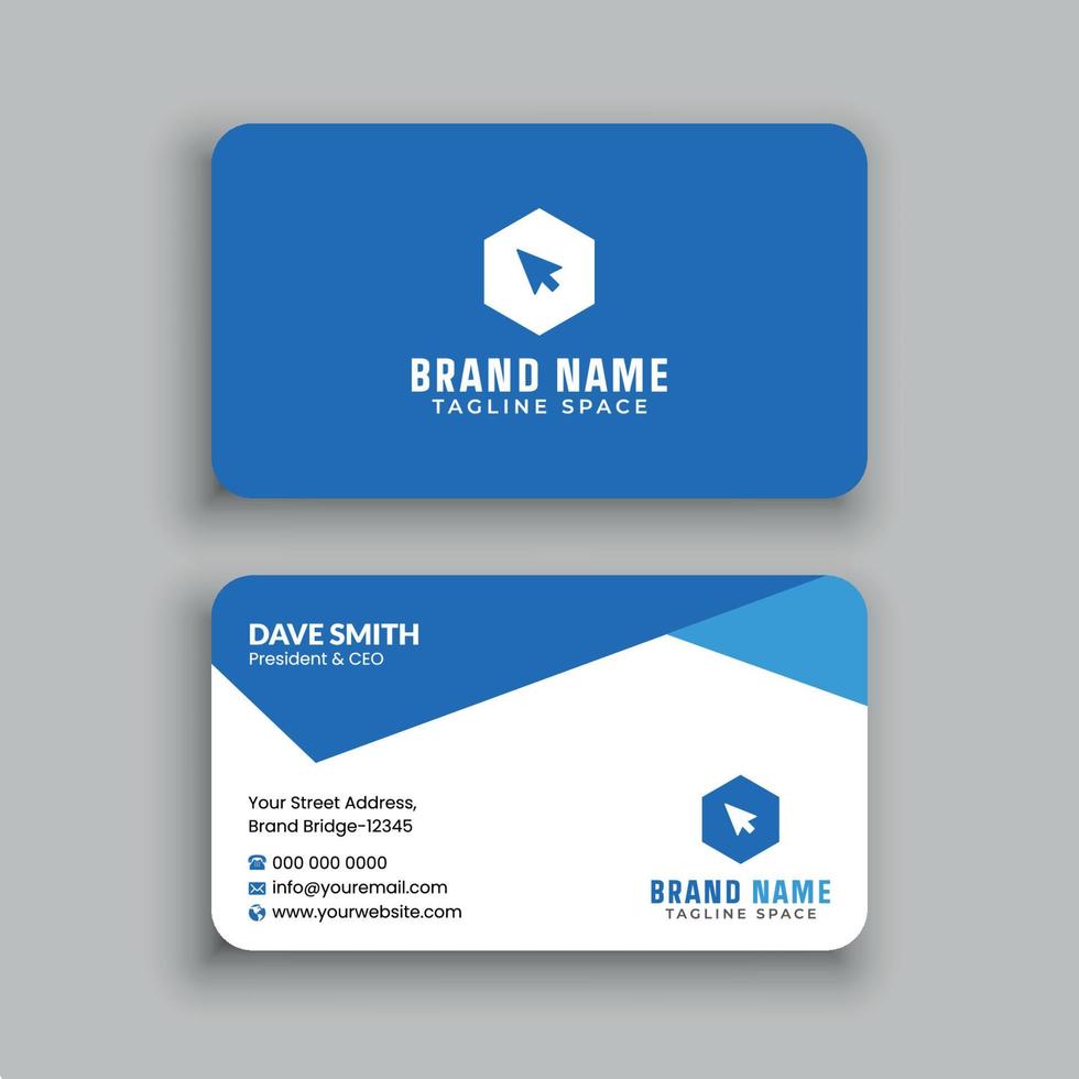 Business Card Design Template vector