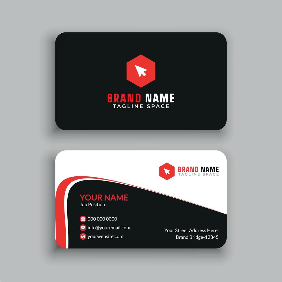 Business Card Design Template vector